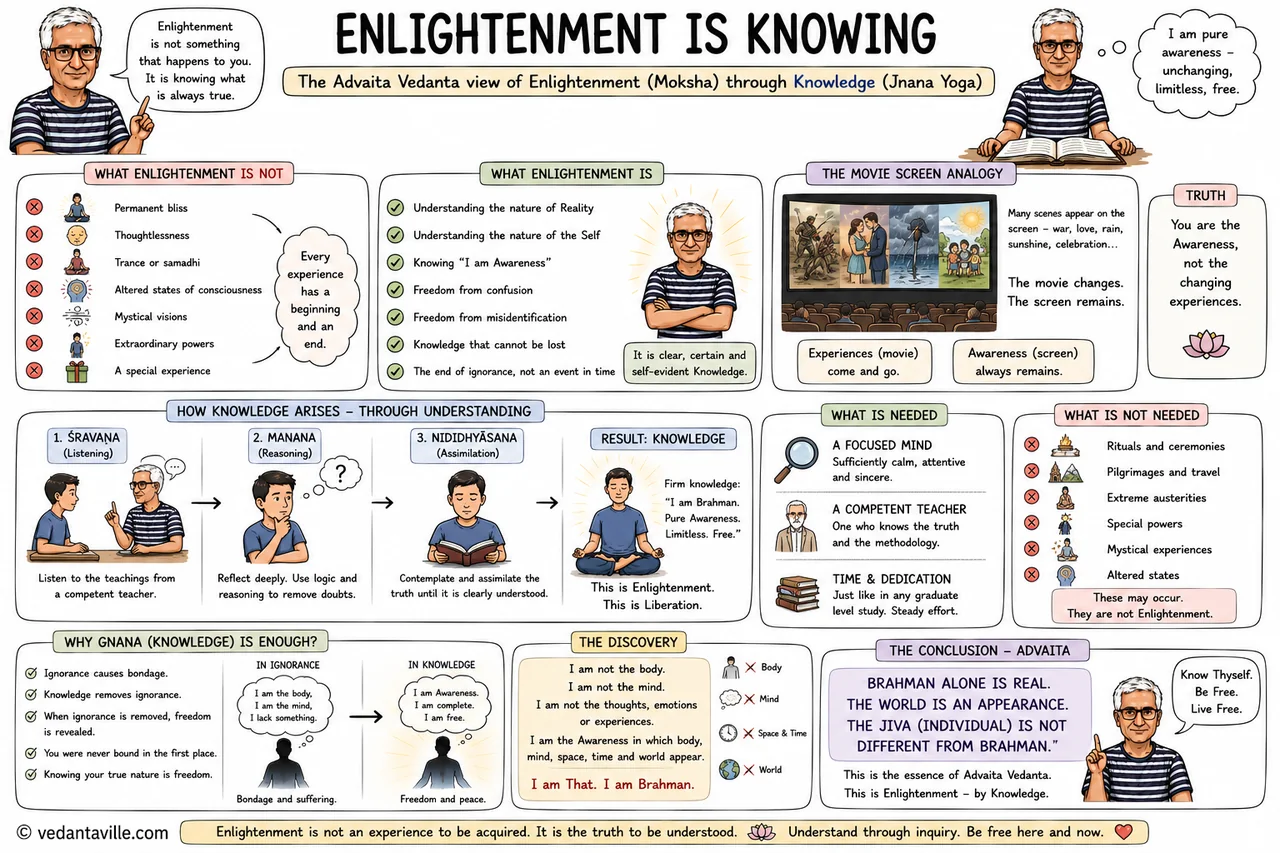 Vedanta image used as the lead visual for the Enlightenment page.